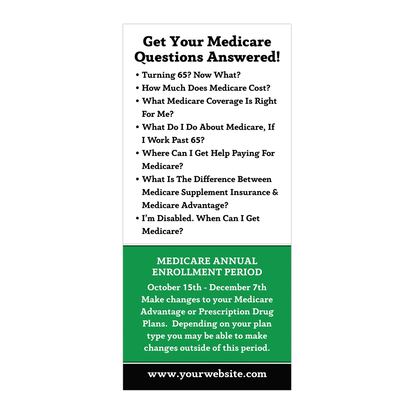 RACK CARDS (TURNING 65)