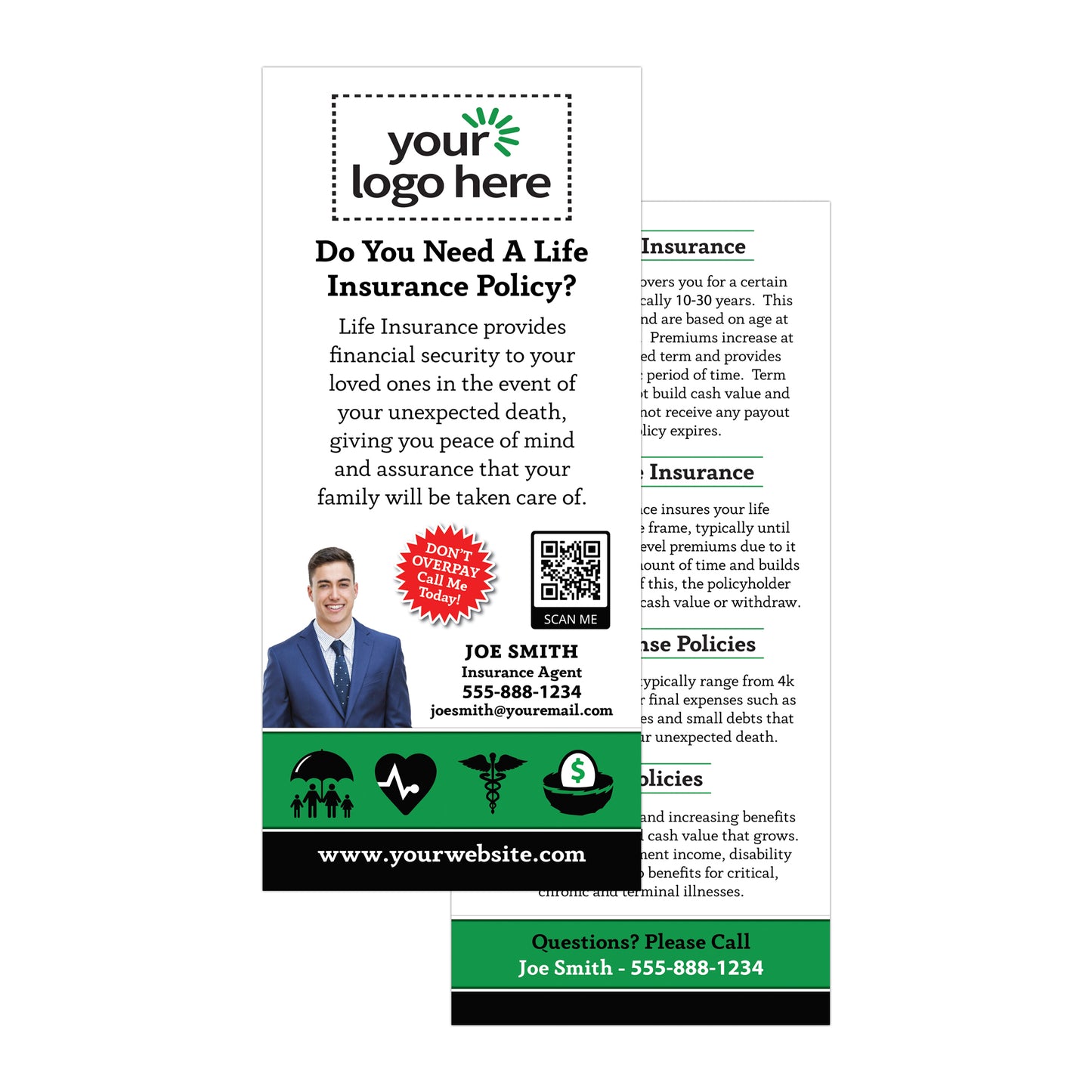 RACK CARDS (LIFE INSURANCE)