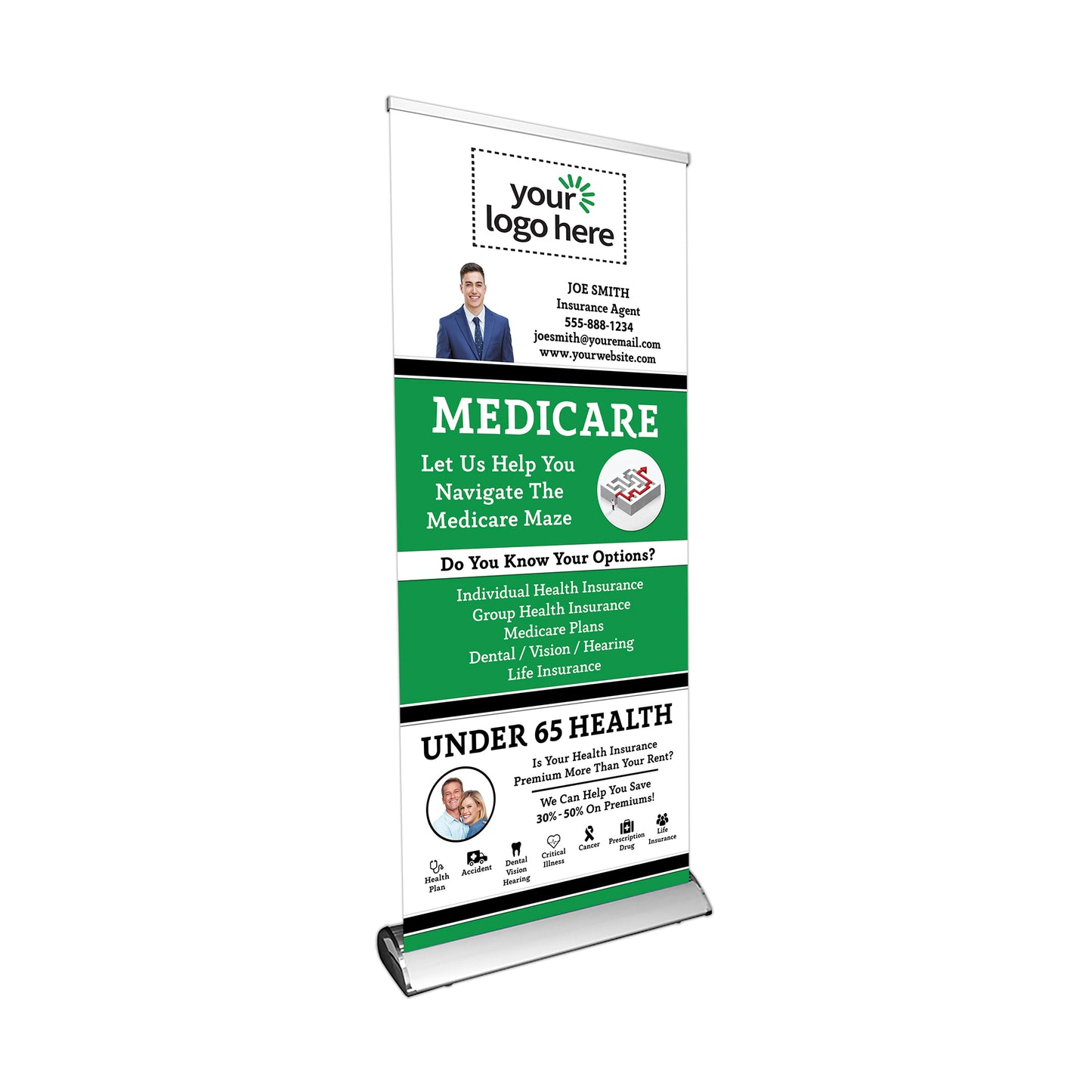 RETRACTABLE BANNER #1 (DELUXE)