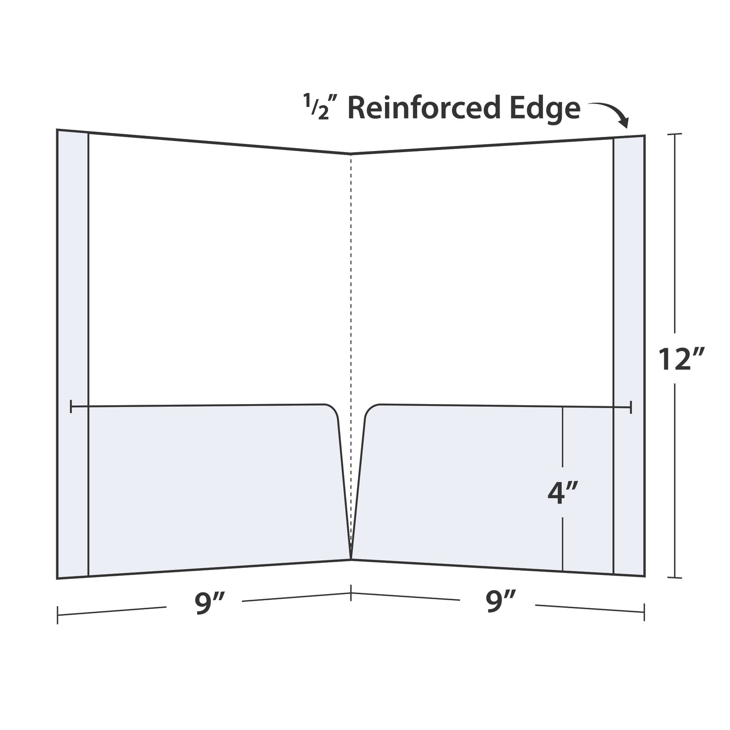 PRESENTATION FOLDERS (REINFORCED EDGES)