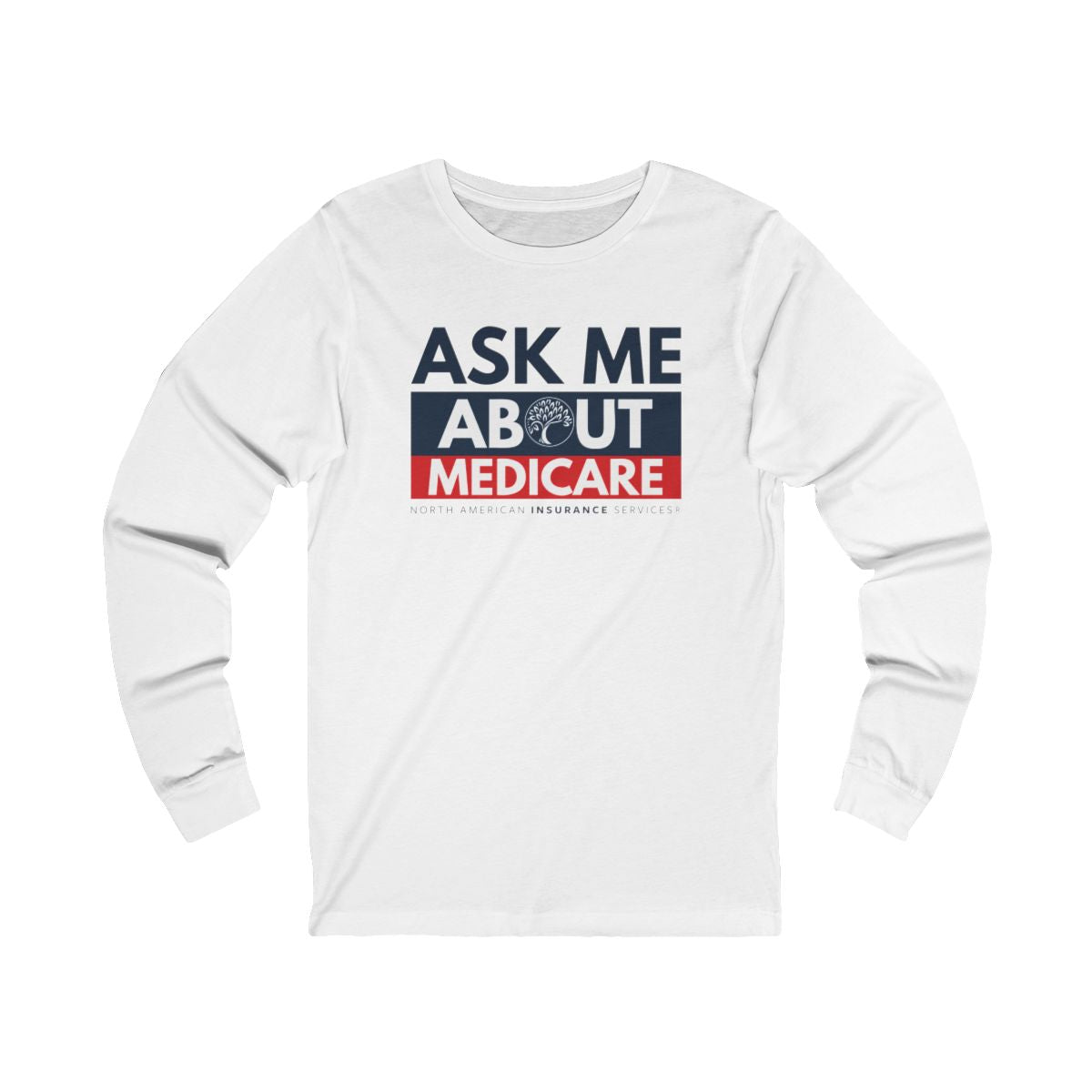 'Ask Me About Medicare' Unisex Jersey Long Sleeve Tee