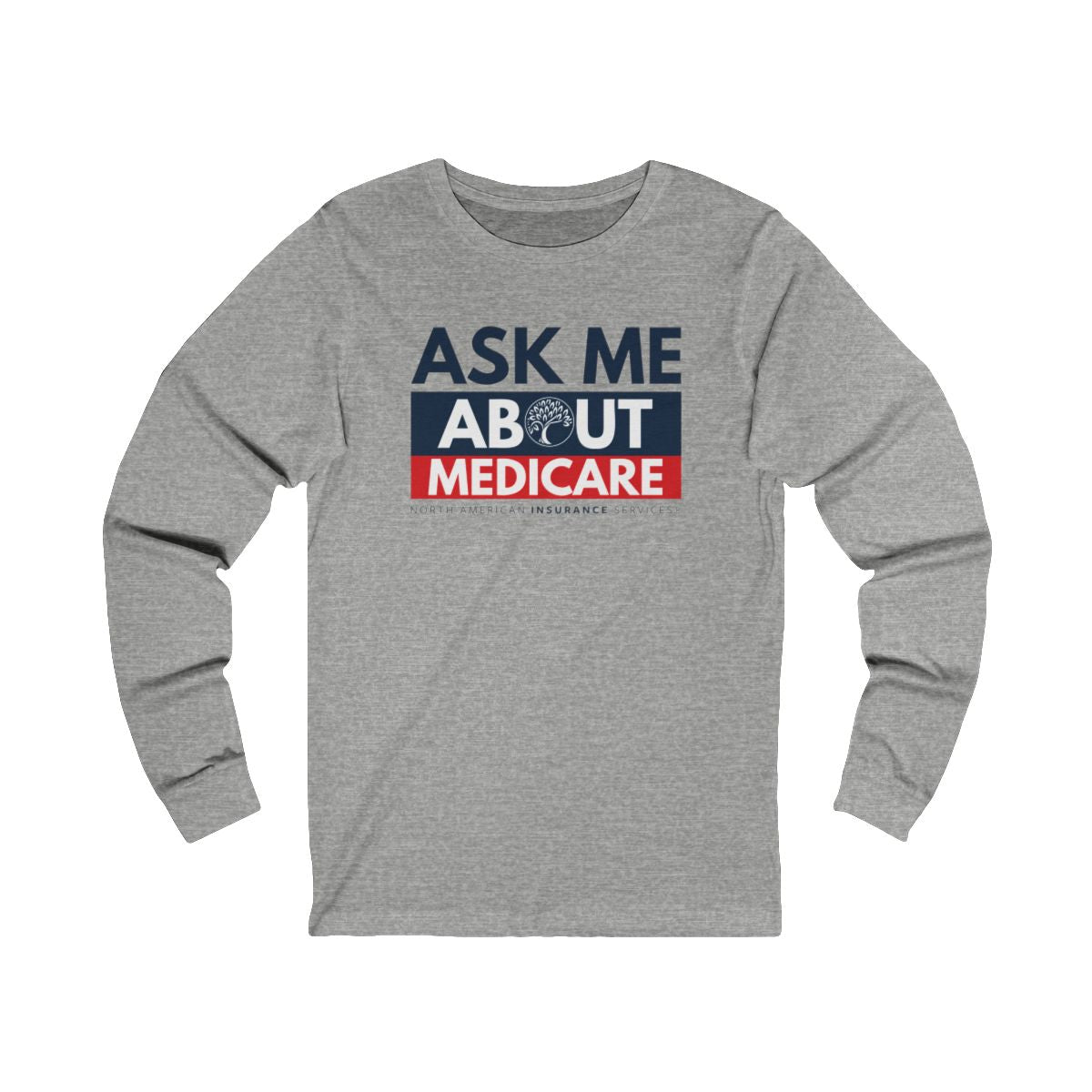 'Ask Me About Medicare' Unisex Jersey Long Sleeve Tee