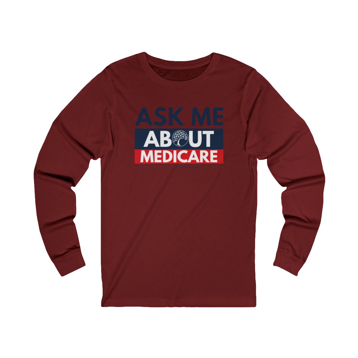 'Ask Me About Medicare' Unisex Jersey Long Sleeve Tee