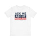 'Ask Me About Medicare & Life Insurance' Unisex Jersey Short Sleeve Tee