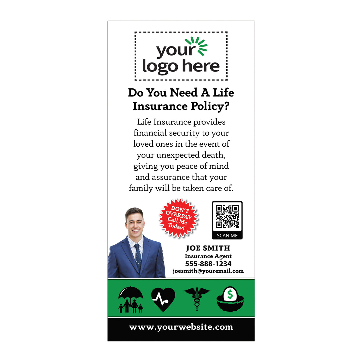 Life Insuance Card Examples RACK CARDS (LIFE INSURANCE) – NAIS Print Solutions